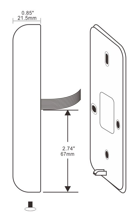 Keyboard RFID Card Reader Structure