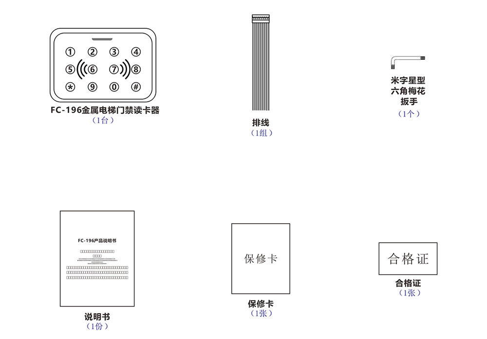 門禁讀卡器的配件