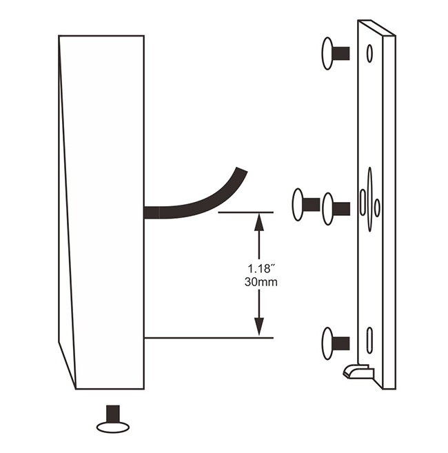 Long Range Card Reader size