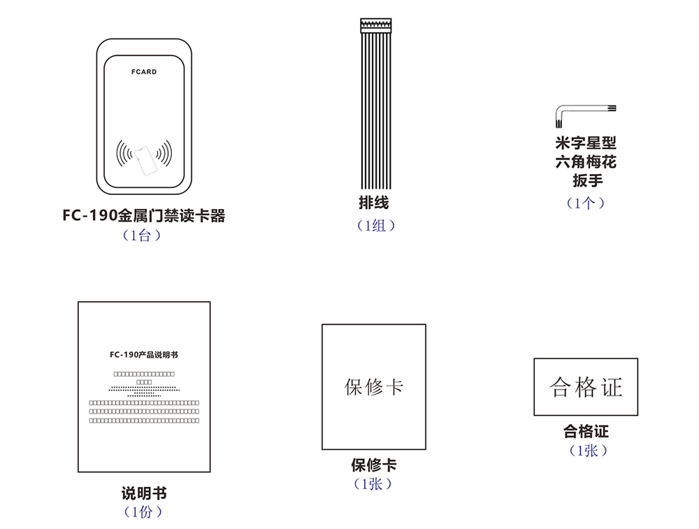 門禁讀卡器的配件