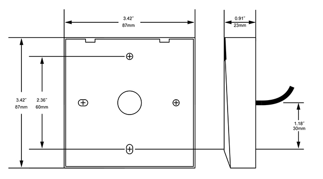 Long Range Card Reader Size