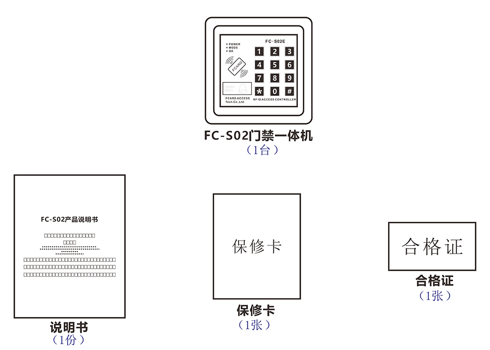 門禁一體機的配件