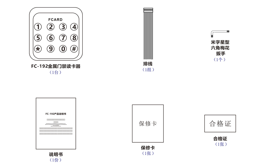 門禁讀卡器的配件